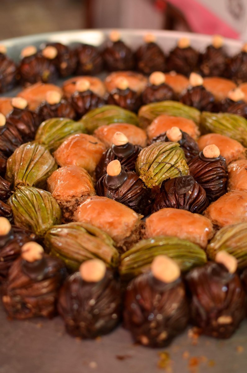 Baklava di varie tipologie, al pistacchio e al cioccolato